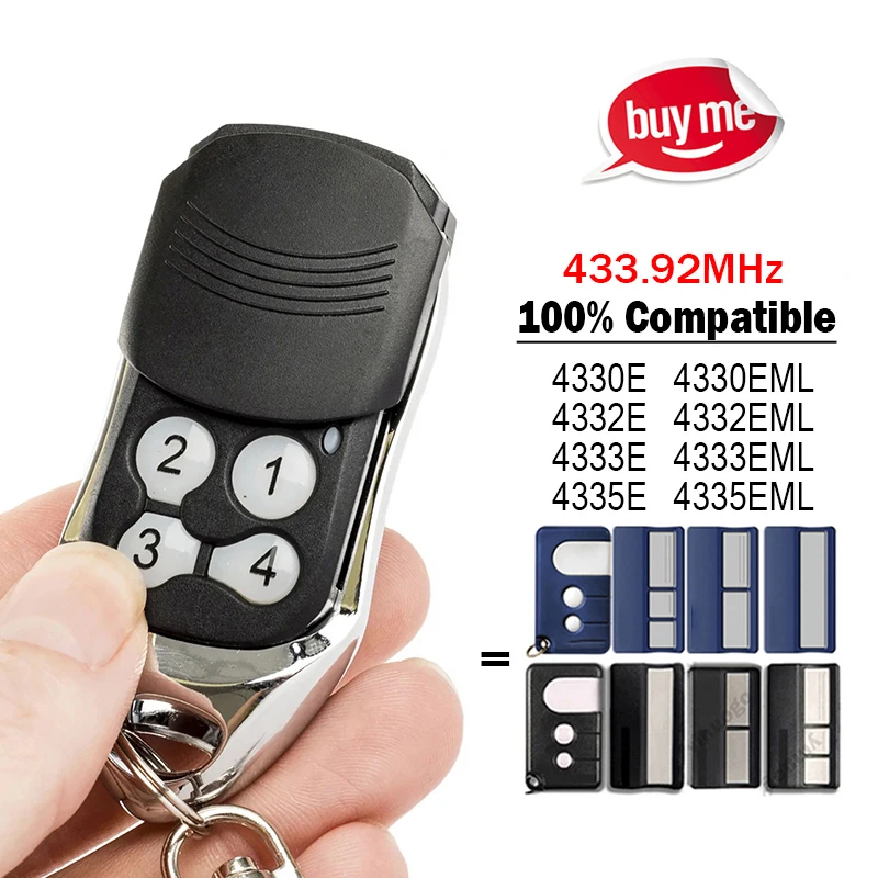 Télécommande pour ouvre-porte de garage et portail électrique LiftMaster CHAMBERLAIN 4330E 4333E 433