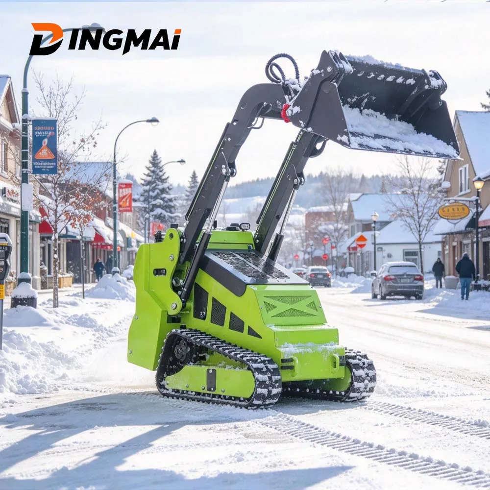 Customized 880kg Load Compact Skid Steer Loader 26L Fuel Tank For Avalanche Path Clearance And Remote Alpine Road Access Work