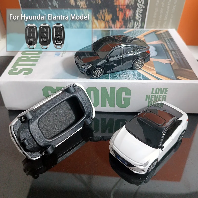 For Hyundai I30 Ix25 Elantra KONA Solaris Azera Grandeur Ig TM Accent Santa Fe Palisade Remote Car Model Key Cover Fob Holder