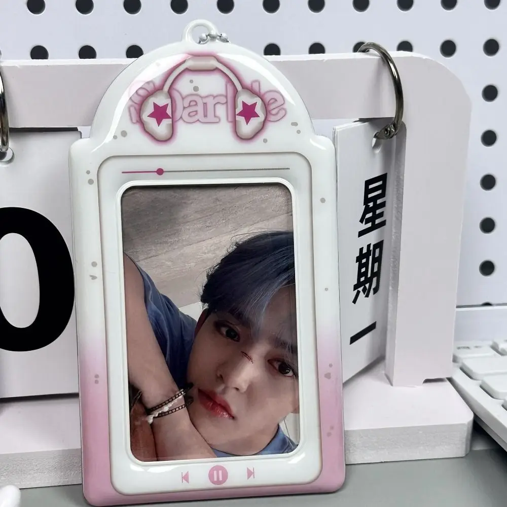 لطيف الكرتون Photocard حامل Kawaii الحلو حامل البطاقة البلاستيكية بطاقة حماية غطاء البطاقة بطاقات الحافلة #6