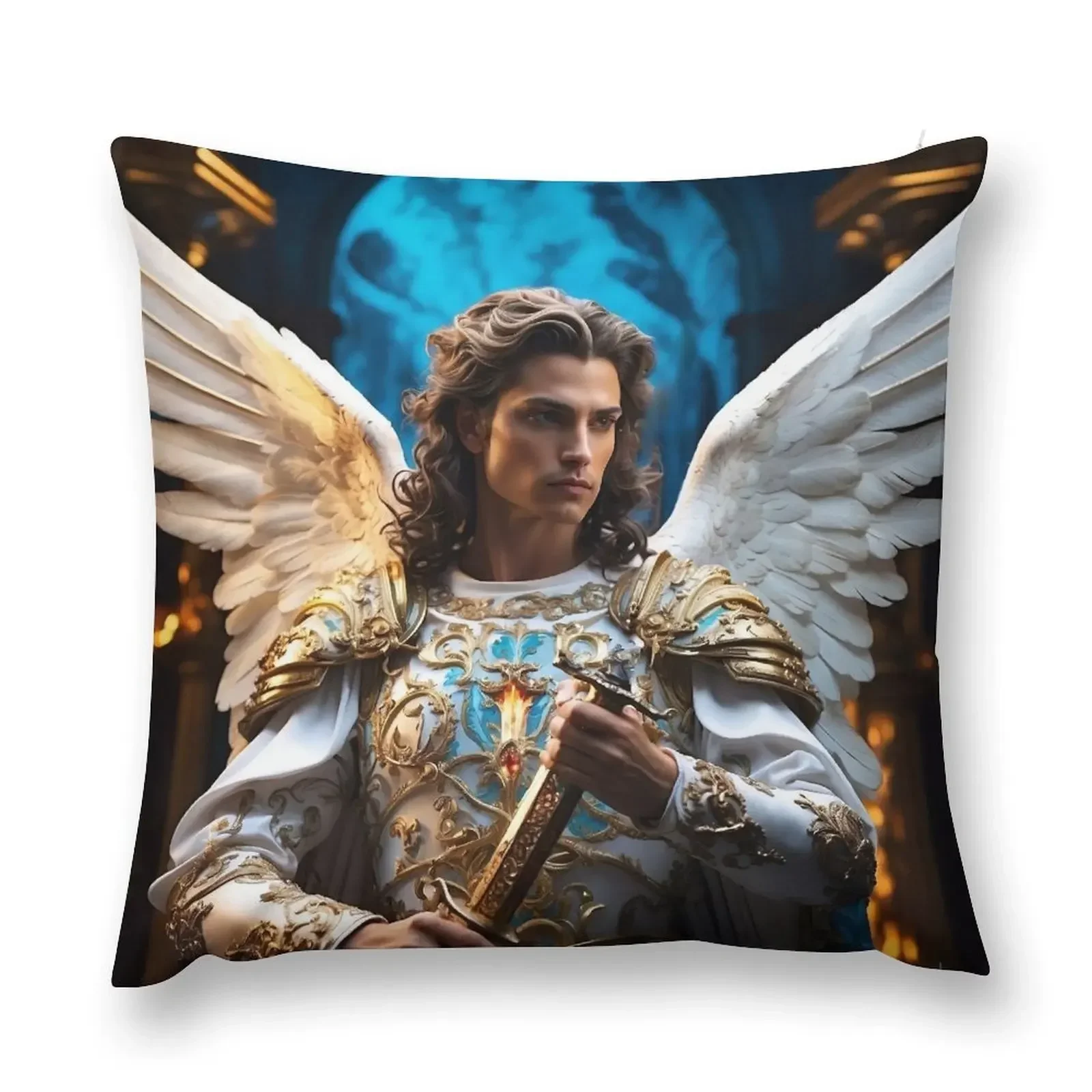 

Archangel Gabriel - Beautiful Angel Throw Pillow pillow pillowcase autumn decoration pillow