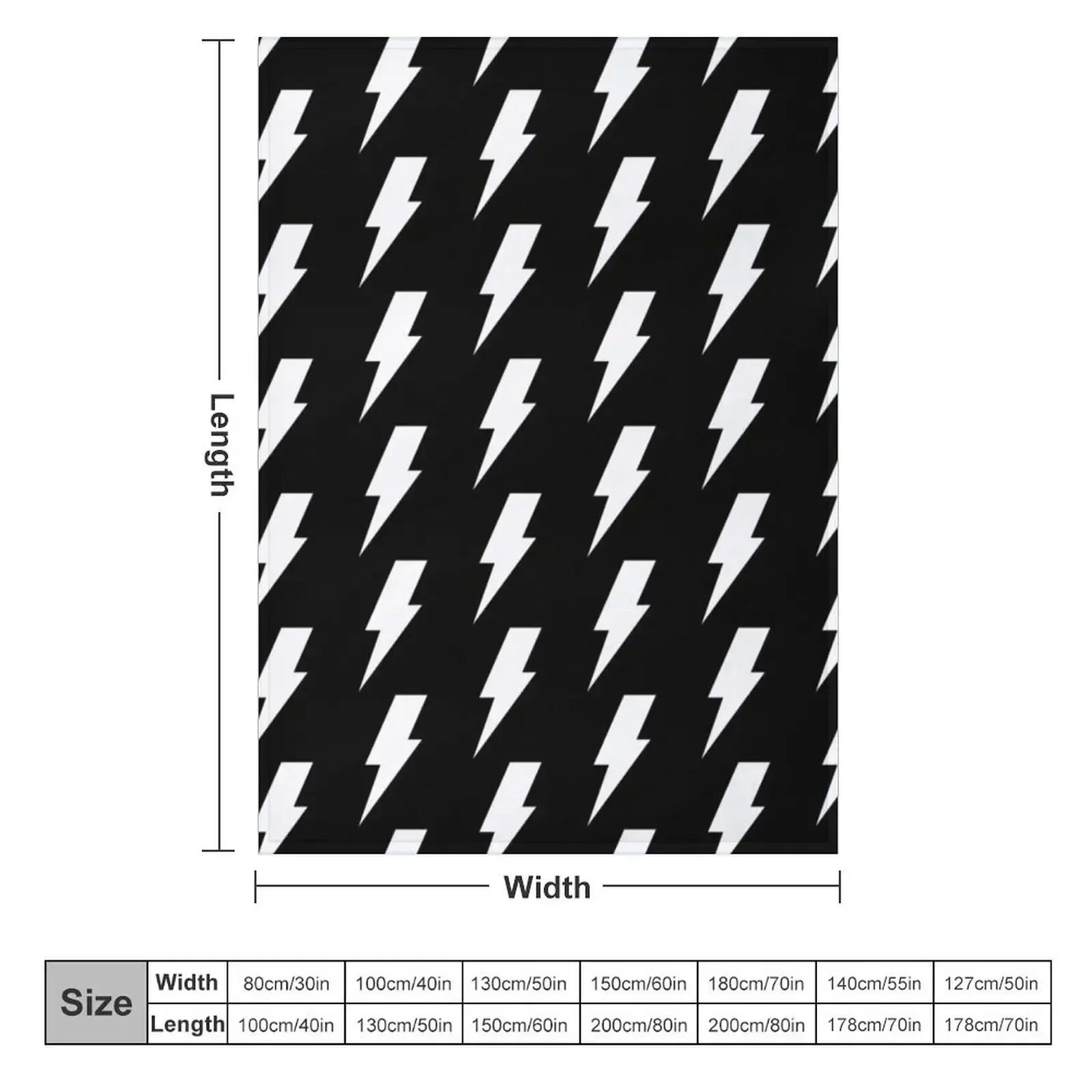 Lightning Bolt Throw Blanket Blankets For Baby Hairy Designers Hairys Furry Camping Blankets