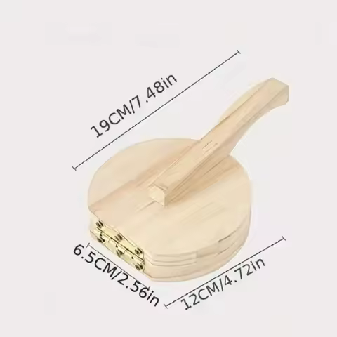 Wrapper Skin Making Mold Kitchen Pastry Baking Tools Solid Wood Dough Press Tool Quick Easy Dumpling Skin Presser Home Dumpling