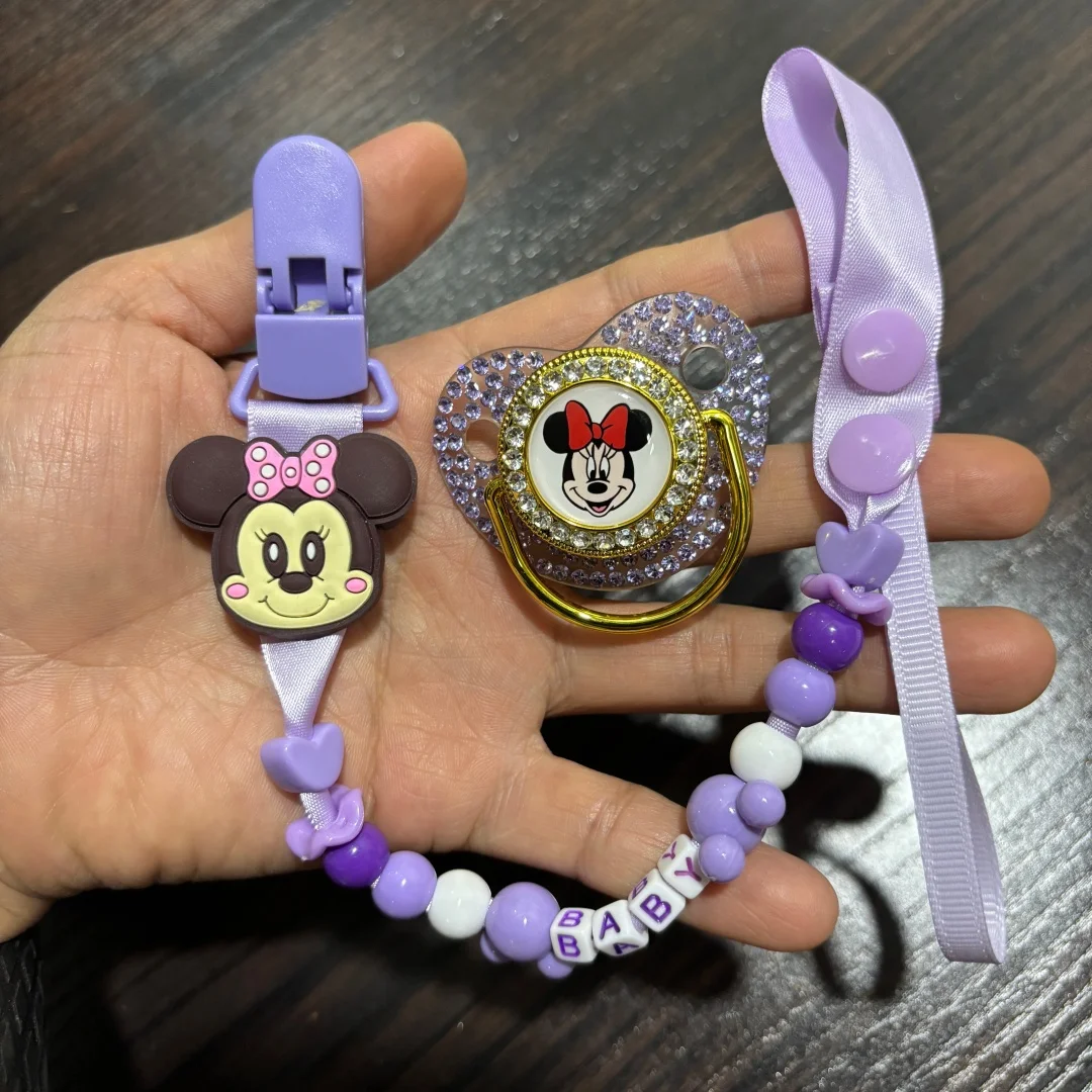 

Sweet Design Lifelike Baby Pacifier with Protective Cap & Portable Chain Clip BPA Free Infant Soother for Outdoor Use