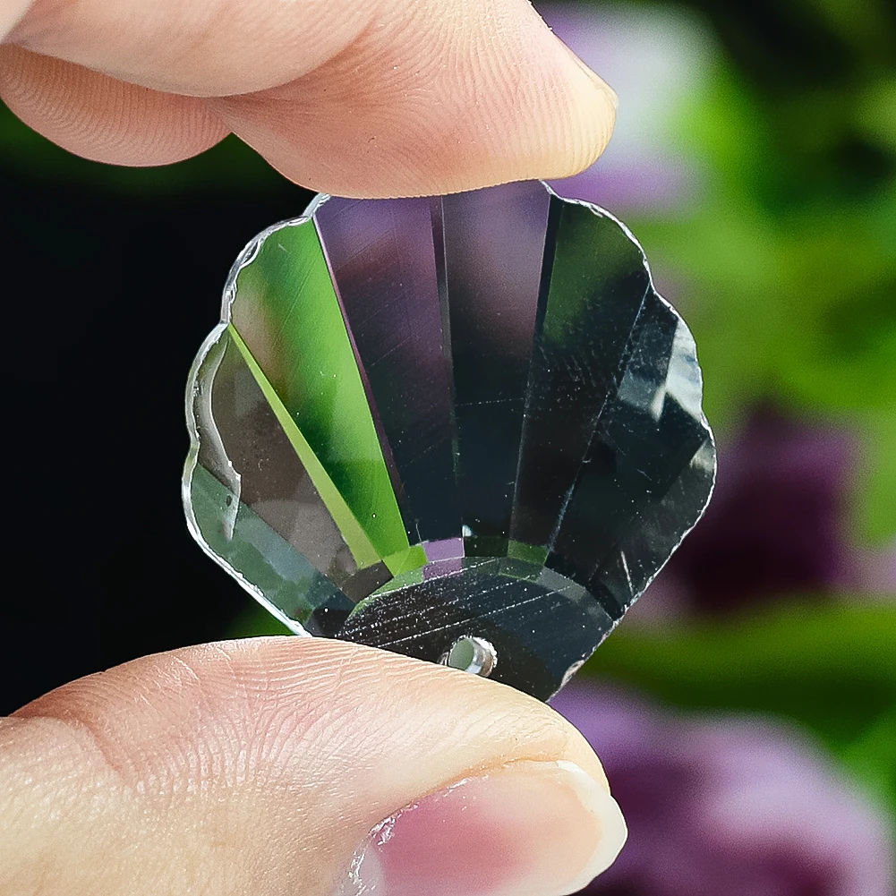 

Crystal Shell Prism Pendant Suncatcher Chandelier Drops DIY Hanging Decor for Window Wedding Home Lighting Accessories