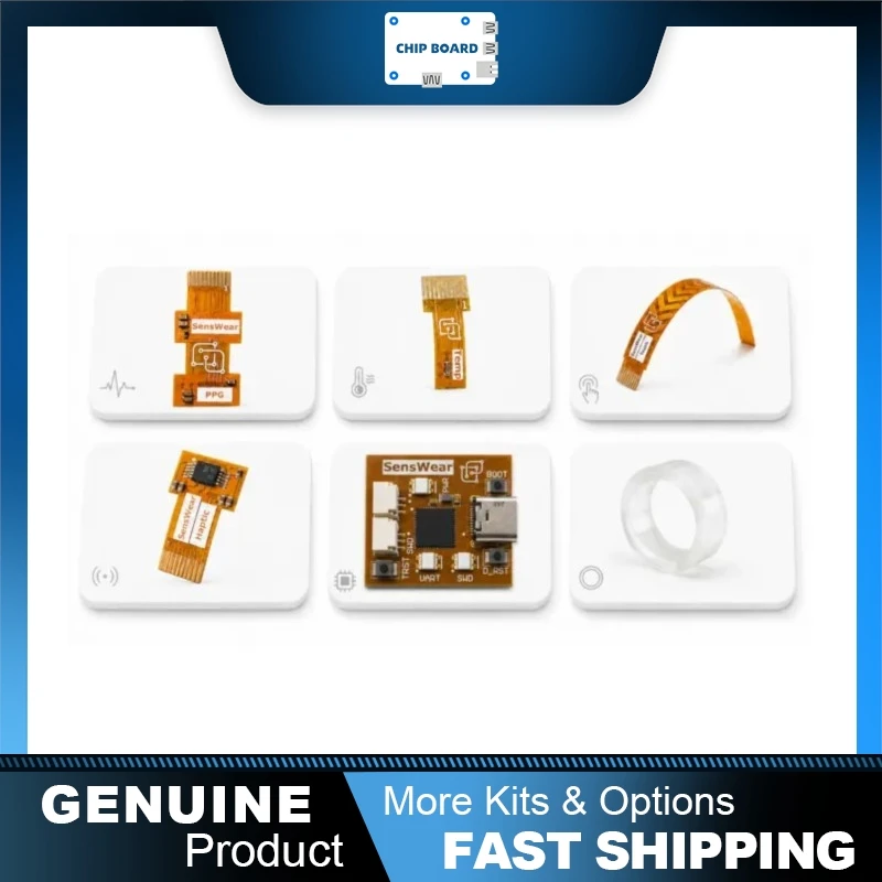 SensWear nRF54L15 Open Source Wearable Board, Modular Nordic Development Platform for IoT Applications