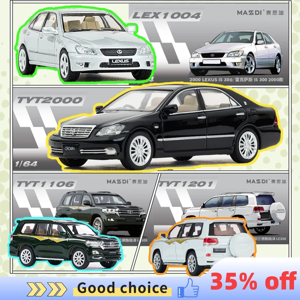 MASDI 1/64 LAND CRUISER LC200 Pressofuso In Lega Giocattoli Modello di Auto Veicolo A Motore Pressofuso In Metallo Modello Adolescente Adulti Regali