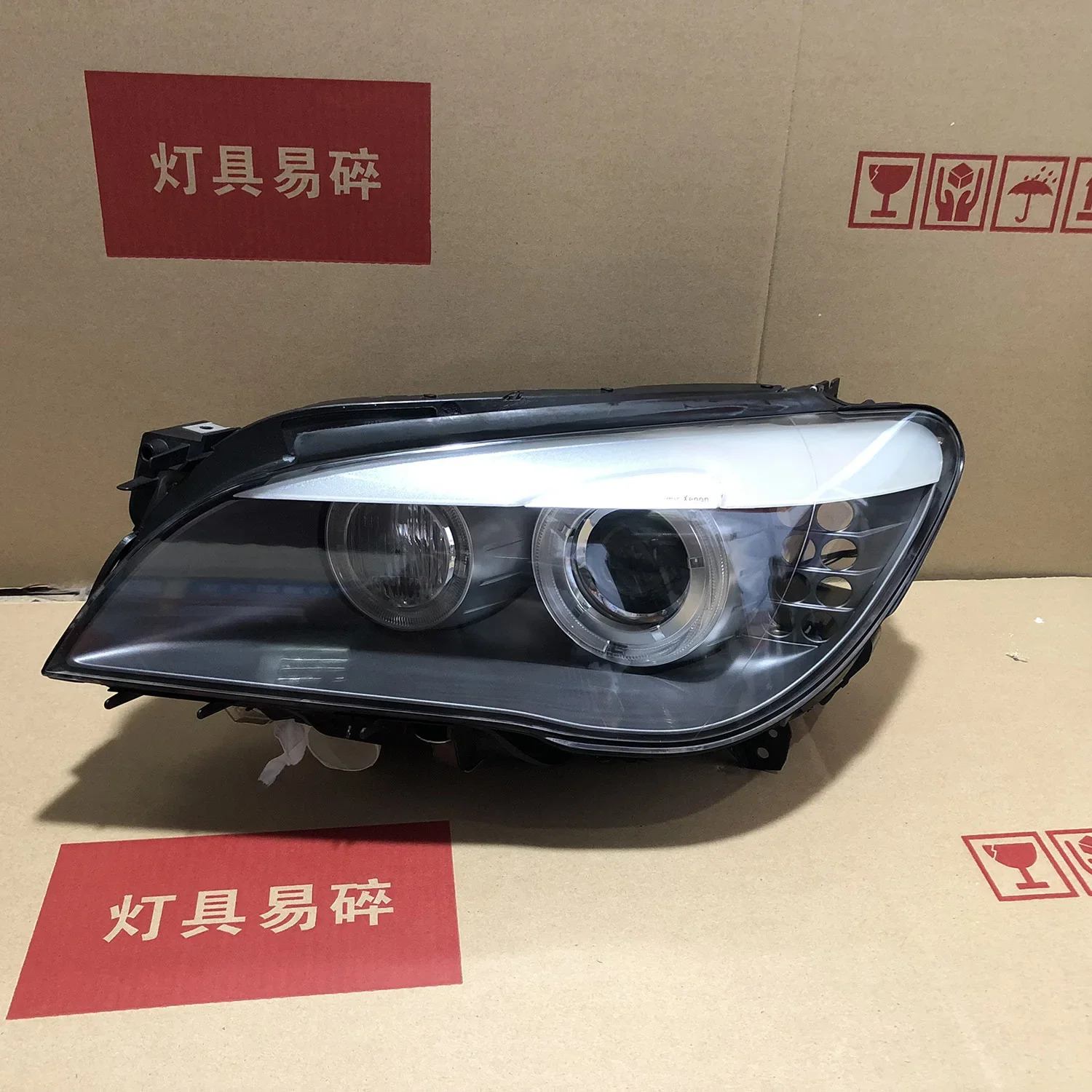 لسيارات BMW 7 Series F01 F02 زينون HID مجموعة مصابيح أمامية AFS 730Li 740i 750 760 2009-2013 أضواء أصلية يسار يمين #2