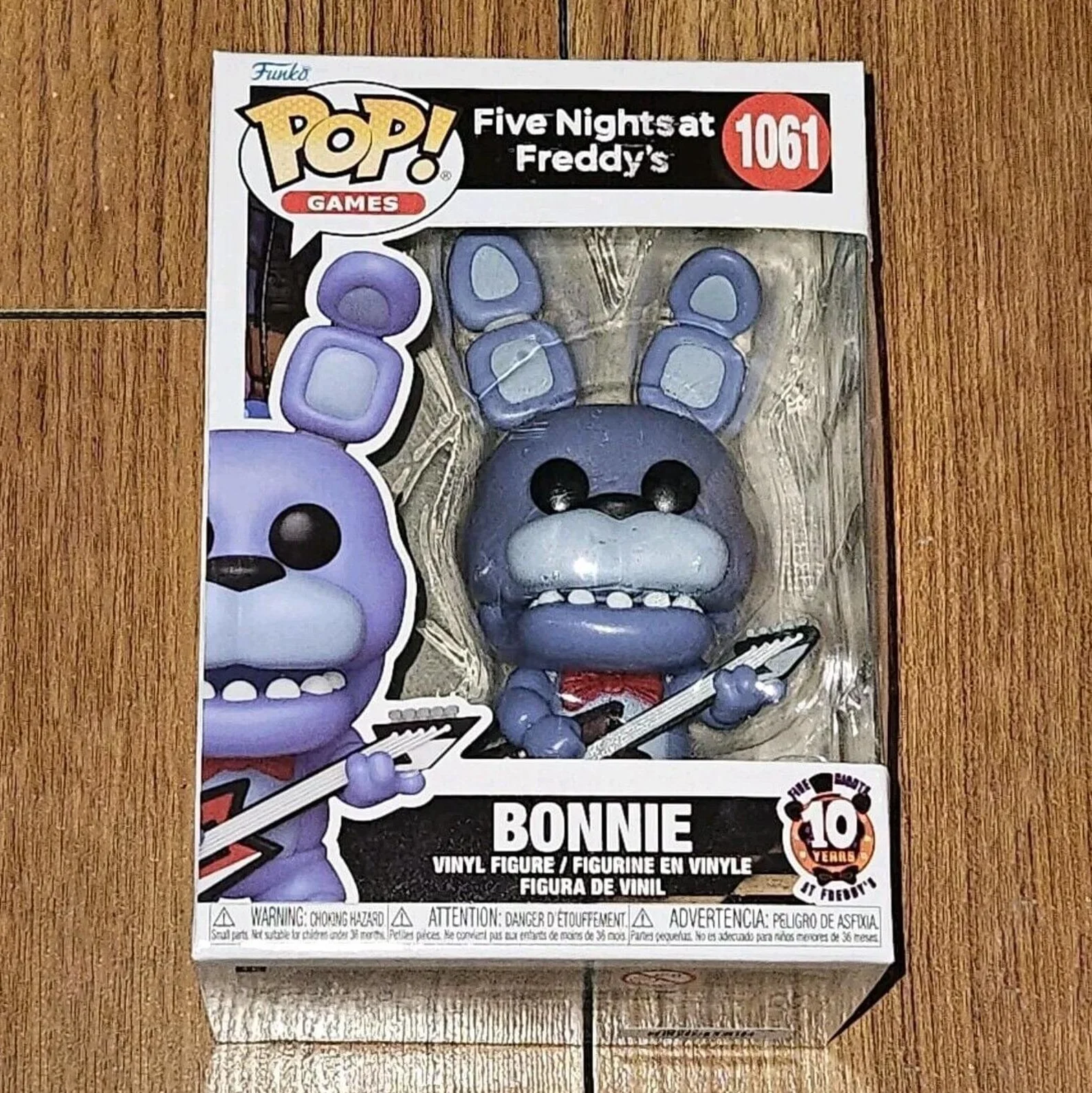 Bonnie # Figura de Juguete de Five Nights at Freddy's, 10.º Aniversario, Funko Pop Oficial, Edición Limitada, Estatua Original para Fanáticos, Regalo
