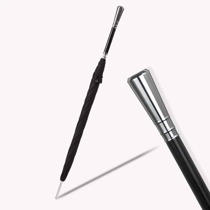 Luxury Business Mens Umbrellas Silver Royal Long Handle Umbrellas Creative Business Umbrellas Outdoor Travel Rain Gear