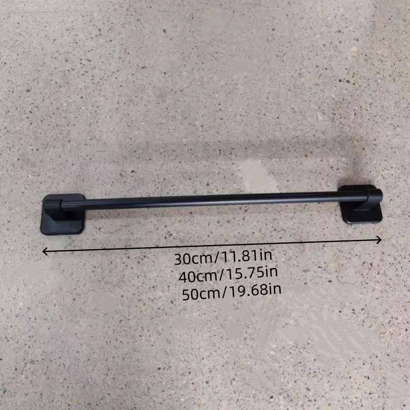 1Pc/No-Drill Bathroom Towel Rack Wall-Mounted Mixed Material Storage Rack for Storage Next to the Sink