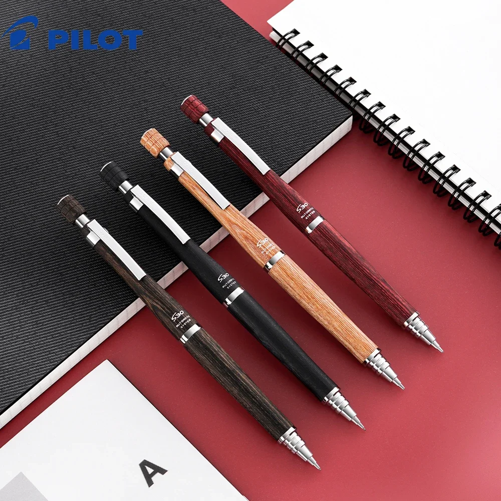 

1Pcs Japan Pilot Wooden Mechanical Pencil New S30 Automatic Core with Low Center of Gravity Anti-broken Core 0.5mm Stationery