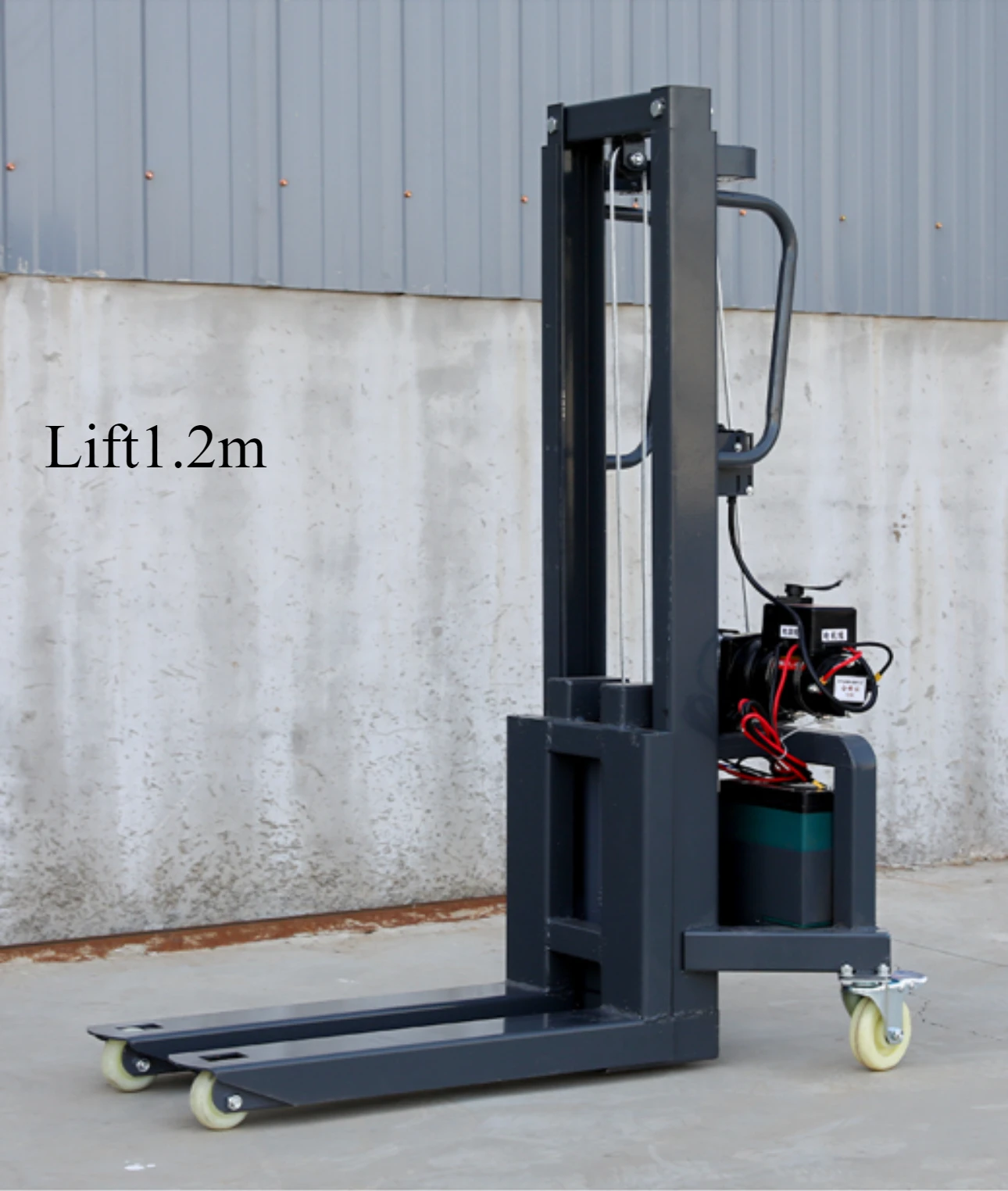 Small Electric Forklift Portable Warehouse Lifting Stacker for Loading Unloading