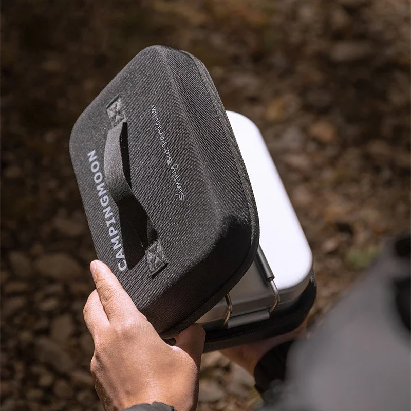 

Campingmoon S-203-B Square Eva Anti Impact Insulation Outdoor Picnic Lunch Box Storage Bag Bento Bag Camping Portable Carry Bag