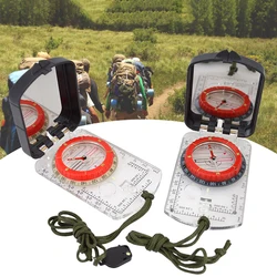 Luminous Compass With Mirror Multifunctional Waterproof Outdoor Hiking Climbing Luminous Compass With Light Map Directional