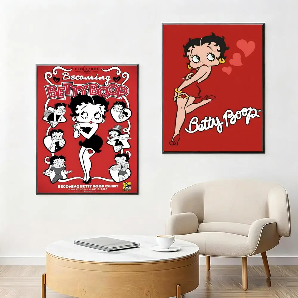 B-Betty Boop-S Poster Wall art print art suitable for living room bedroom bar parlor home decoration gift view 3