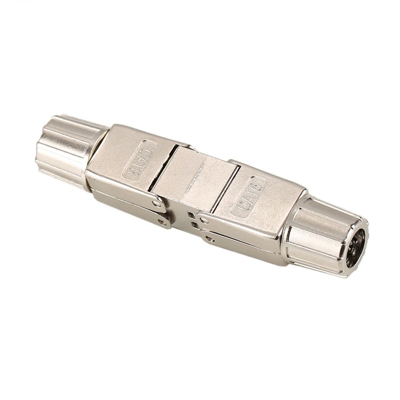 Connettore RJ45 Cat6A Cat7 schermatura completa modulo di connessione Tool-free spine cavo adattatore di prolunga Lan