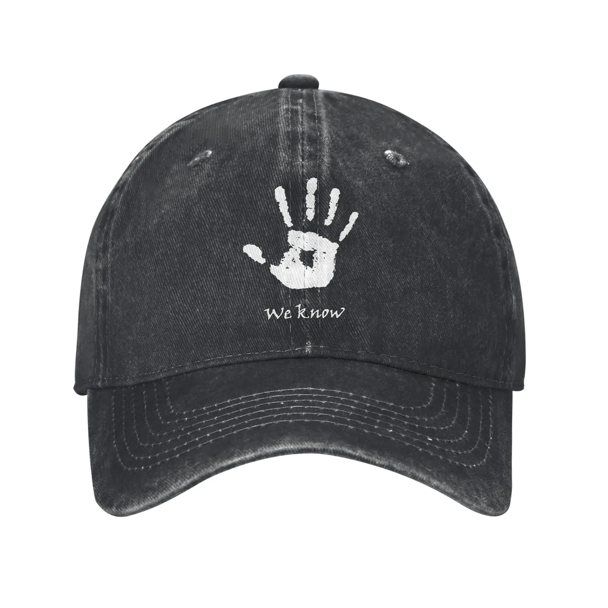 2026 Death Stranding We Know Hands Baseball Cap Vintage Distressed Washed Video Game Sun Cap Unisex Outdoor Running Adjustable H