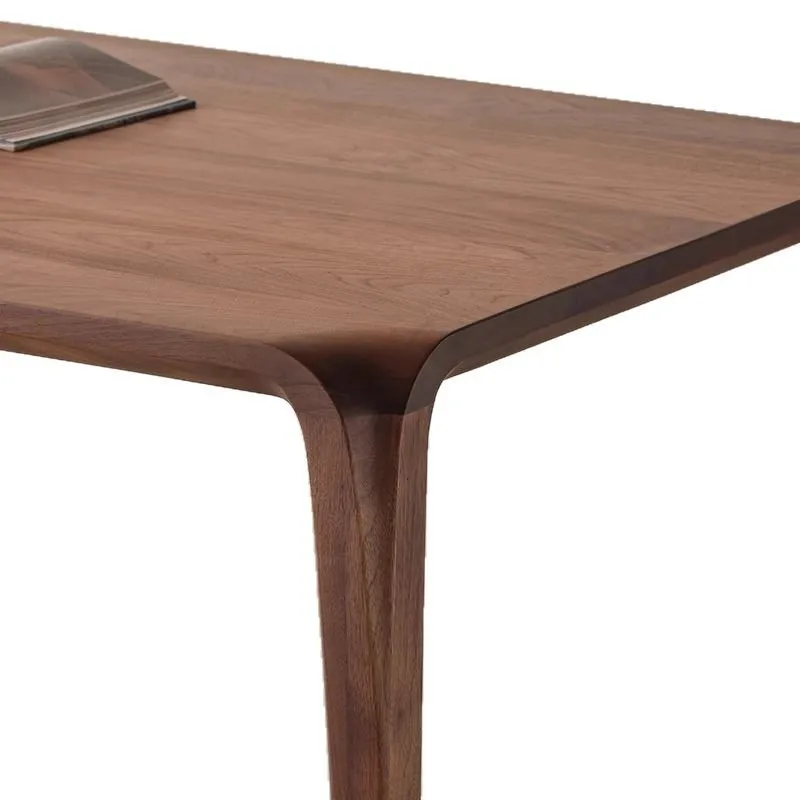 

Black walnut, all solid wood, dining table, desk, living room, eating, rectangle, household