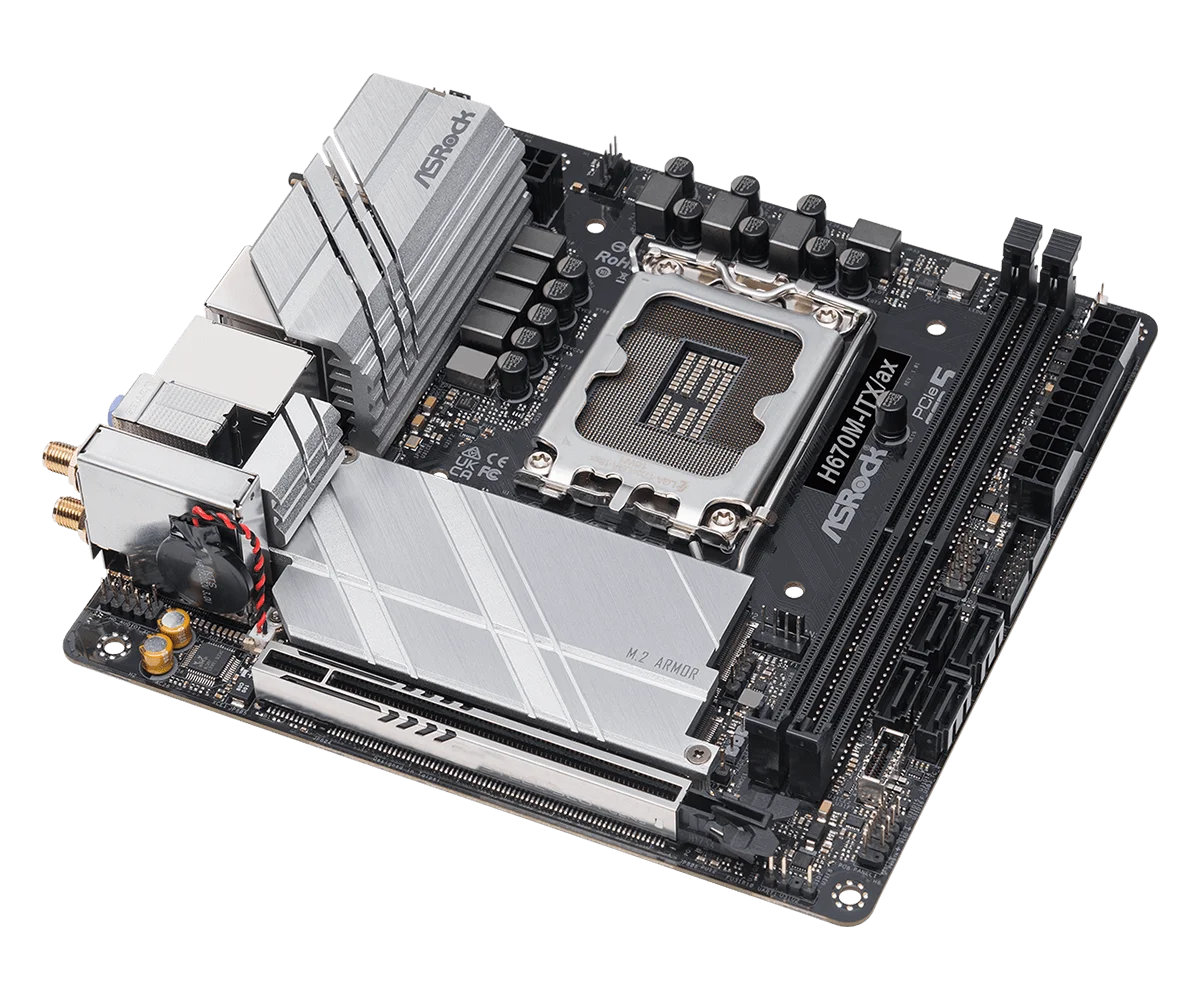 ASROCK H670M-ITX/ax Mini-ITX Motherboard Intel H670 M.2 LGA1700