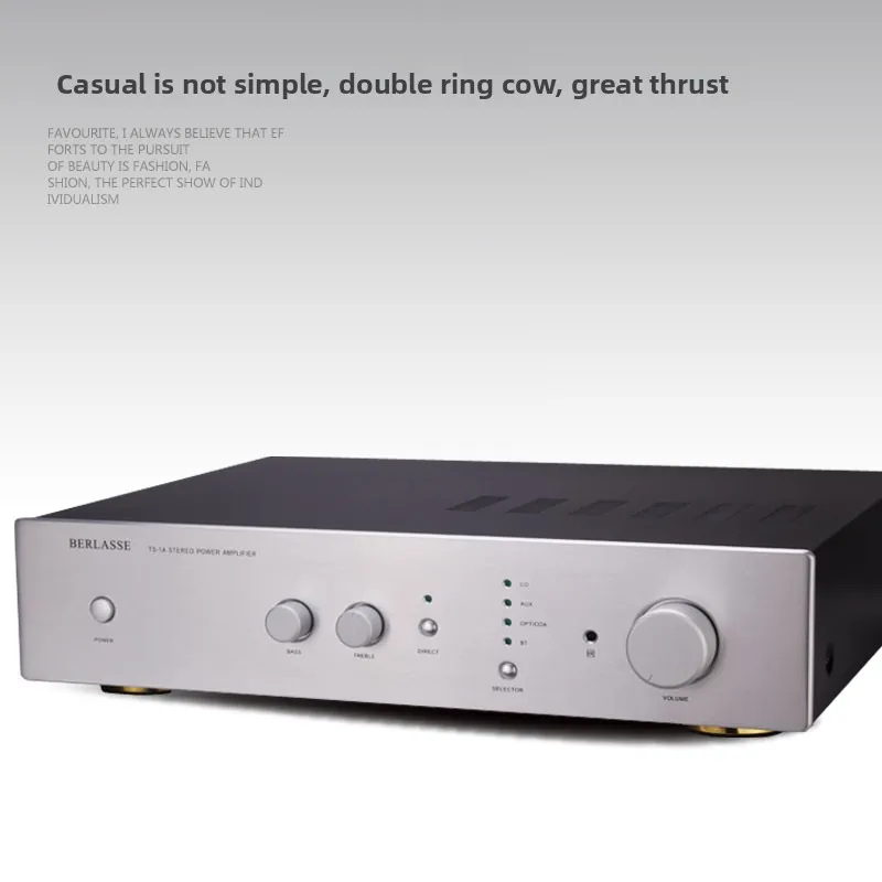 BREEZE 2025 جديد HIFI 2.0 ثنائي القناة ستيريو مكبر صوت منزلي مكبر للصوت حلقة مزدوجة الثور بلوتوث 5.0 التحكم عن بعد