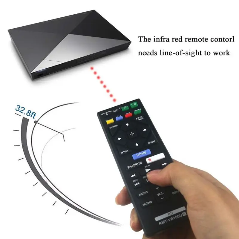 A31T RMT-VB100U Remote Control for Sony Blu-Ray Player BDP-BX350 BDP-BX550 BDP-S1500 BDP-S2500 BDP-S3500