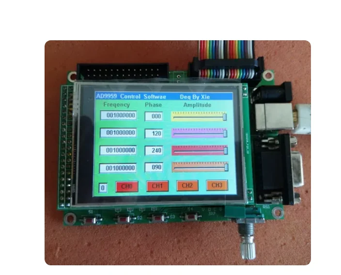 AD9959 Multi-channel DDS Module STM32/GD TFT Color Screen Touch Screen, Rotary Encoder Control