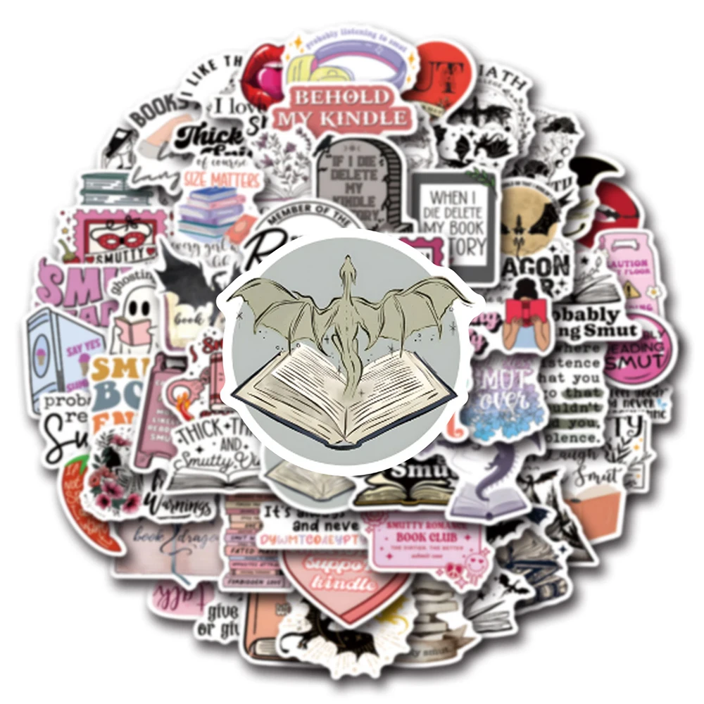 

10/30/60pcs Cool Cartoon Bookish Graffiti Stickers Waterproof Decoration Sticker DIY Notebook Phone Case Laptop Decals Kids Toy