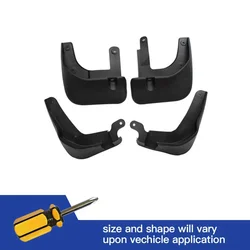 4Pcs Front & Rear Mud Flaps Splash Guards Mudguards Black For Hyundai Elantra 2007 2008 2009 2010