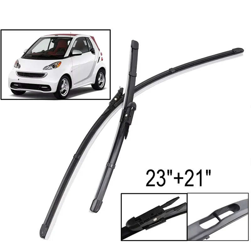 

Wiper Front Wiper Blades Set For Smart ForTwo W451 Coupe 2007 - 2014 Windscreen Windshield Window Brush 23"21"