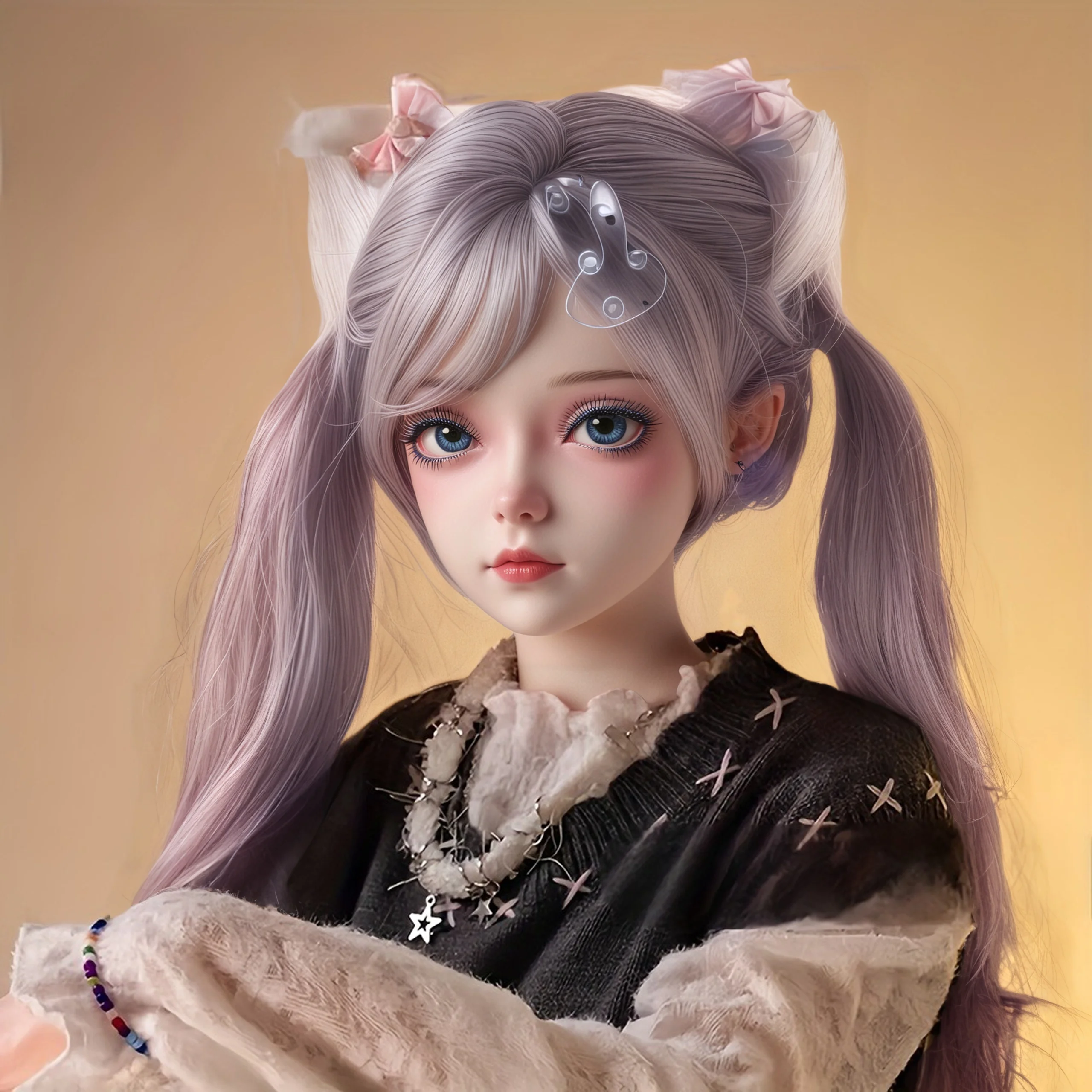 

70CM Realistic TPE Collectible Anime Doll with Articulated Metal Skeleton, Soft Skin Touch for Lifelike Display & Poseable Ther
