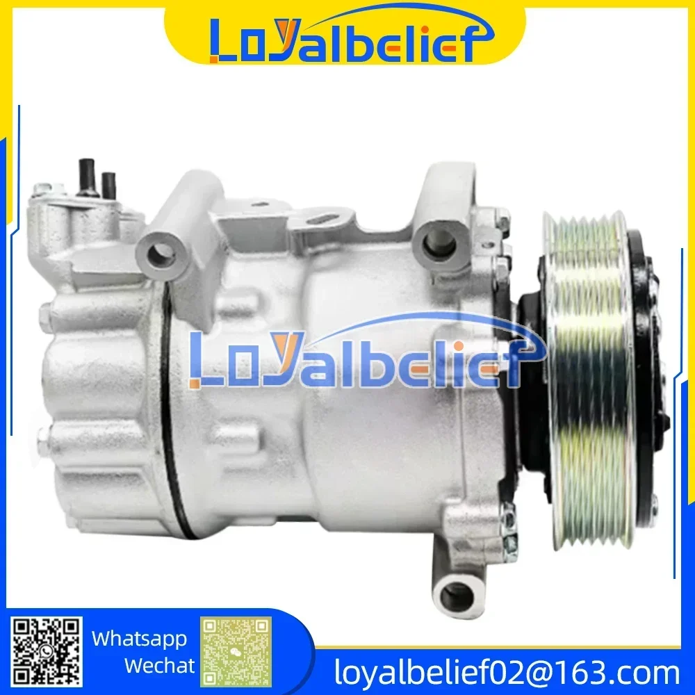 

SD6C12 AC Compressor For Citroen C3 (SC) 1.6 Diesel (Turbo) HDi 92 1671553680 1607424980 9671216280 9678656080 6453QJ