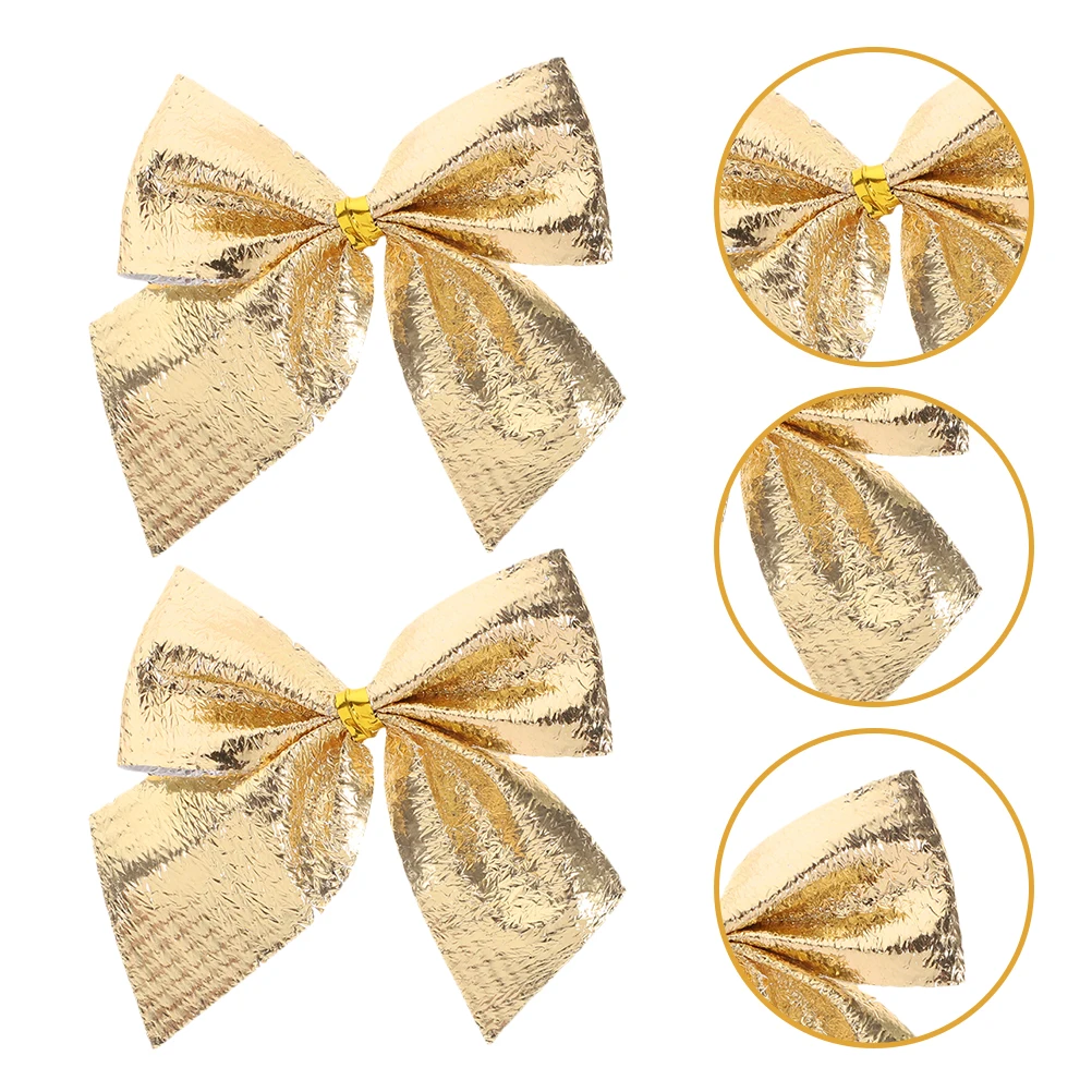 

60 pcs Christmas Mini Ribbon Bow Tiny Bowknot Small Bows For Diy Craft Wreath Ornaments Tree Decor Festive Holiday Home Xmas