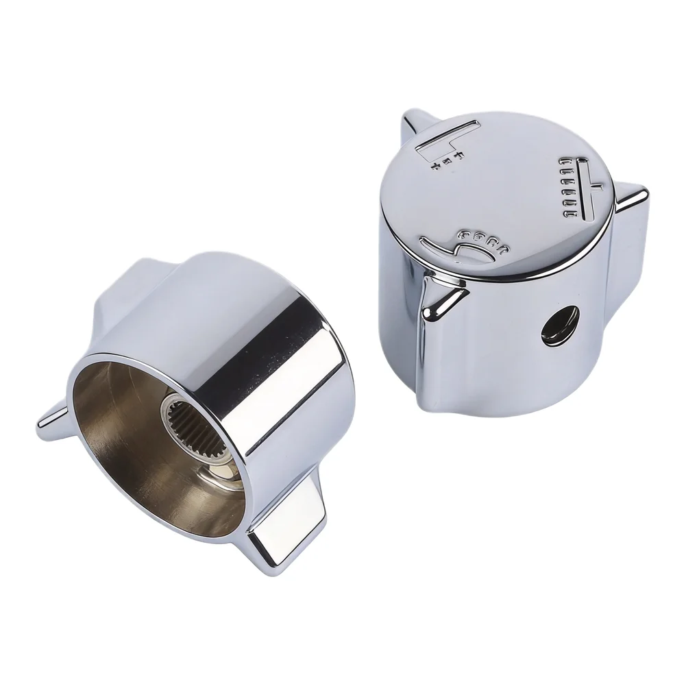 Easy To Install Shower Handle Shower Fittings Replacement Knob Silver Shower Handle Three-level Adjustment Wheel