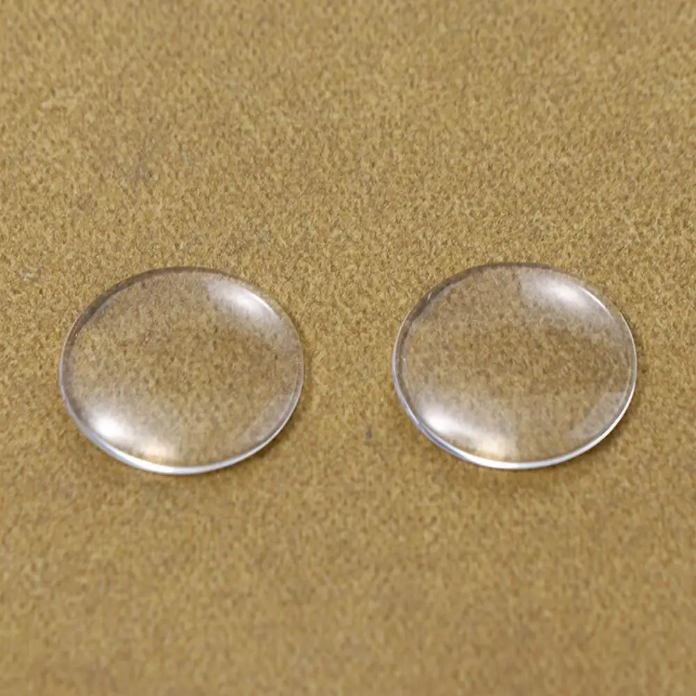 Accessories 20Pcs  Eyeballs Clear Glass Flat Back 14mm Blyth  Eyes Glass  Eyes  Eye Patch Glass Eye Chips