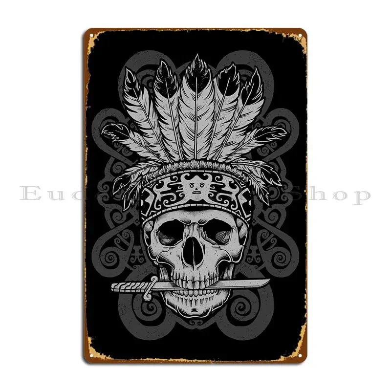 Borneo Tribe Metal Sign Iron Wall Decor Cinema Mural Club Tin Sign Poster