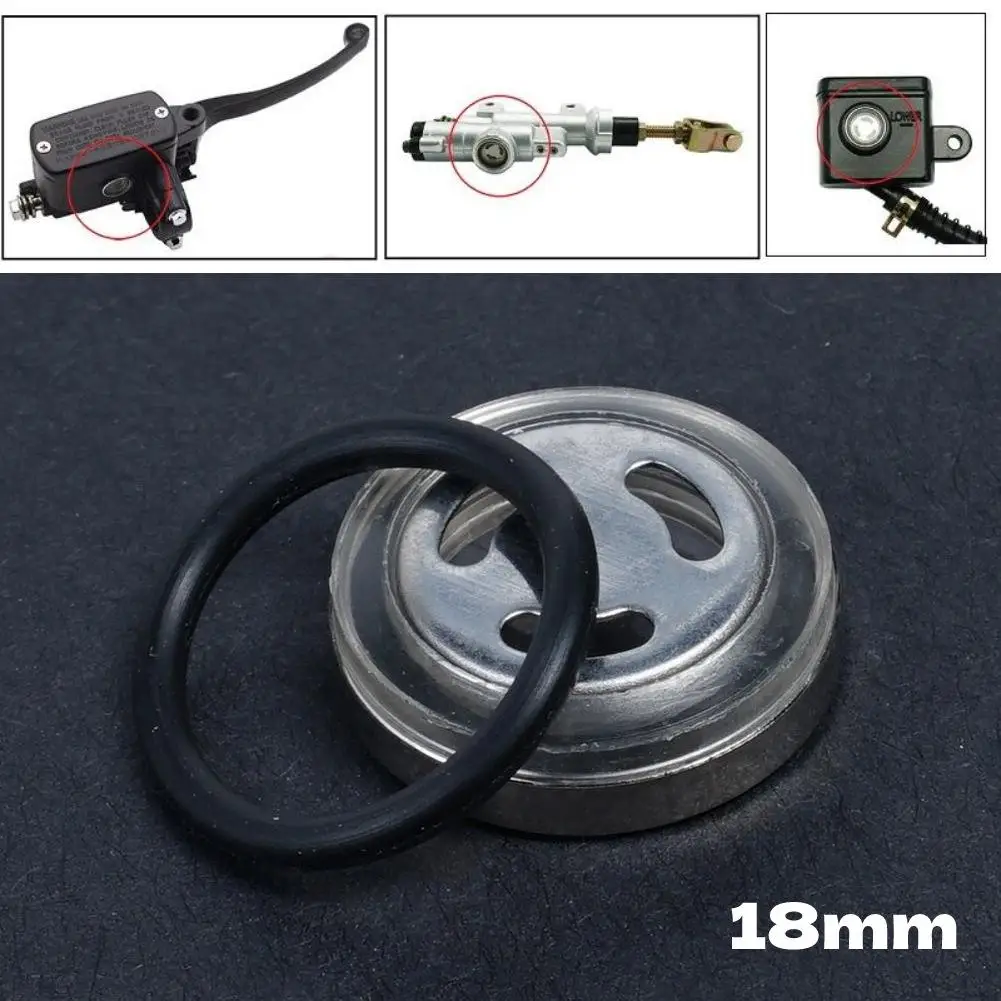 18mm Master Brake Cylinder Reservoir Sight Glass Motorcycle Dirt Bike Gasket Comes With Proper Gasket Sealing In The Brake Fluid