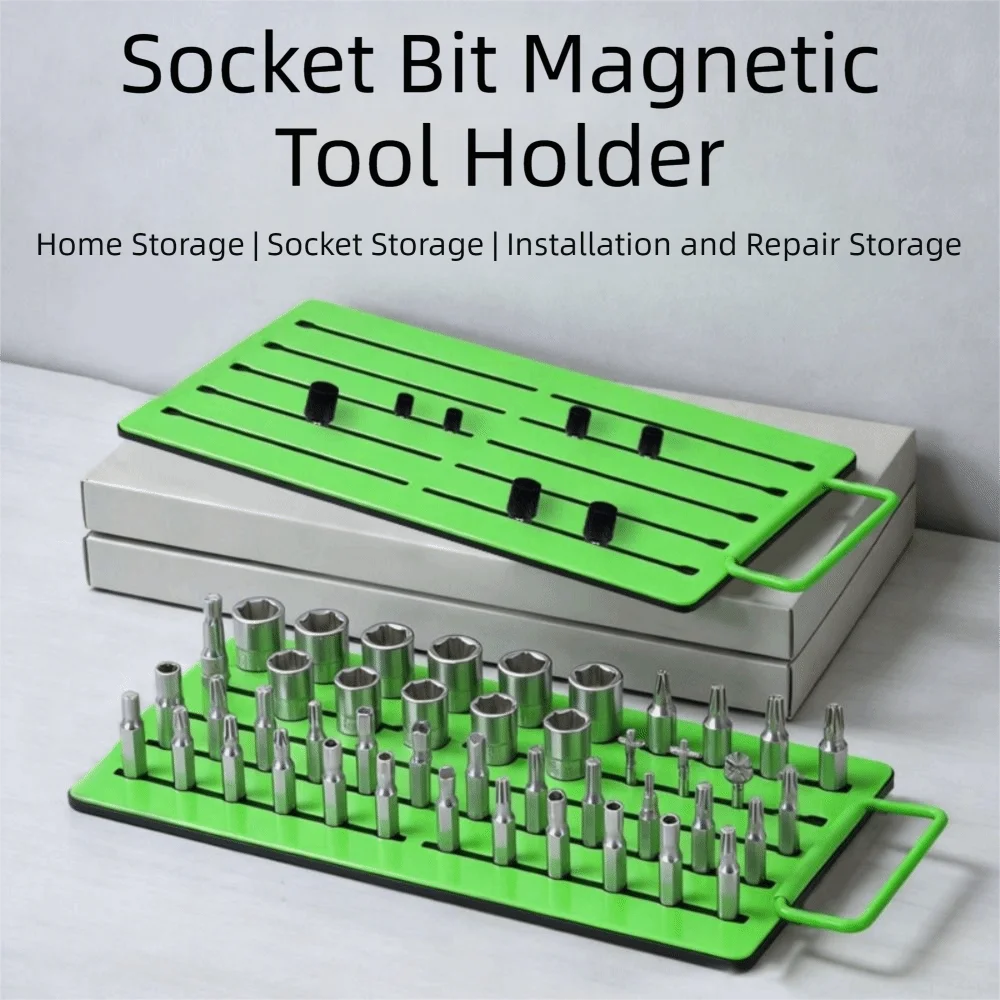 support-de-douilles-magnetique-detachable-avec-construction-metallique-robuste-et-goujons-de-fixation-reglables-organisateur-de-douilles