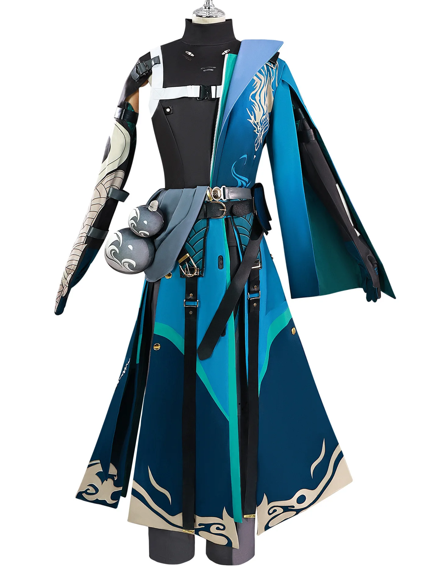 Halloween Cosplay Costume Jiyan Cosplay Costume Mingchao Lingfeng Zhuye Jiyan Cosplay Game Anime Full Set