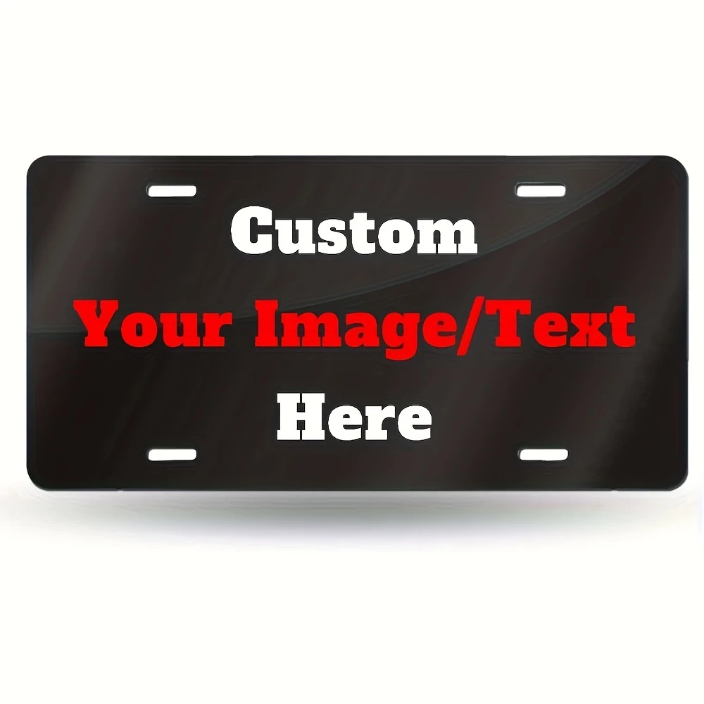 Customized creative picture aluminum license plates-Texas Aluminum Plates - 6x12 Inches -Stainless Steel with Aluminum Exterior