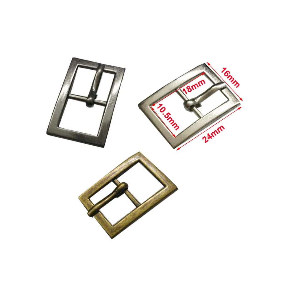 50Pcs Metal Pin Buckles Bag Strap Leather Belt Adjust Clasp Webbing Hook Buckle DIY Replace Hardware Accessories