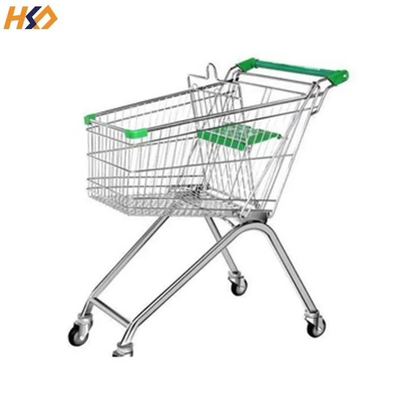 European Style Wholesale Metal Trolly Shopping Truck