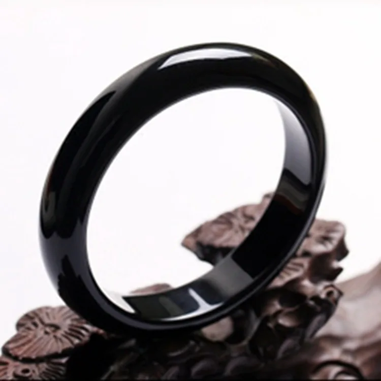 High Quality Natural Noble Black Agate Jade Bracelet Fashionable Hand Decoration Crafts Bangles Jewelry Accessories Gifts