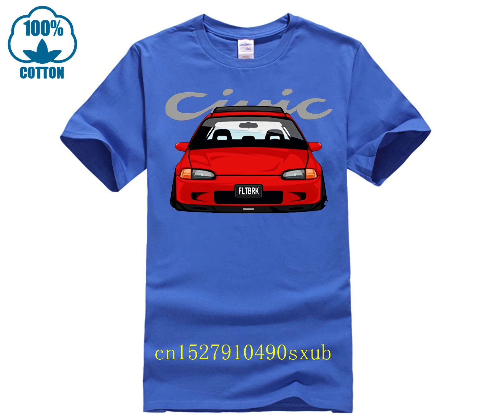 NEW T SHIRT CIVIC EG 1991 1995 FIFTH GENERATION CUSTOM cotton Base Shirt Mens High Quality