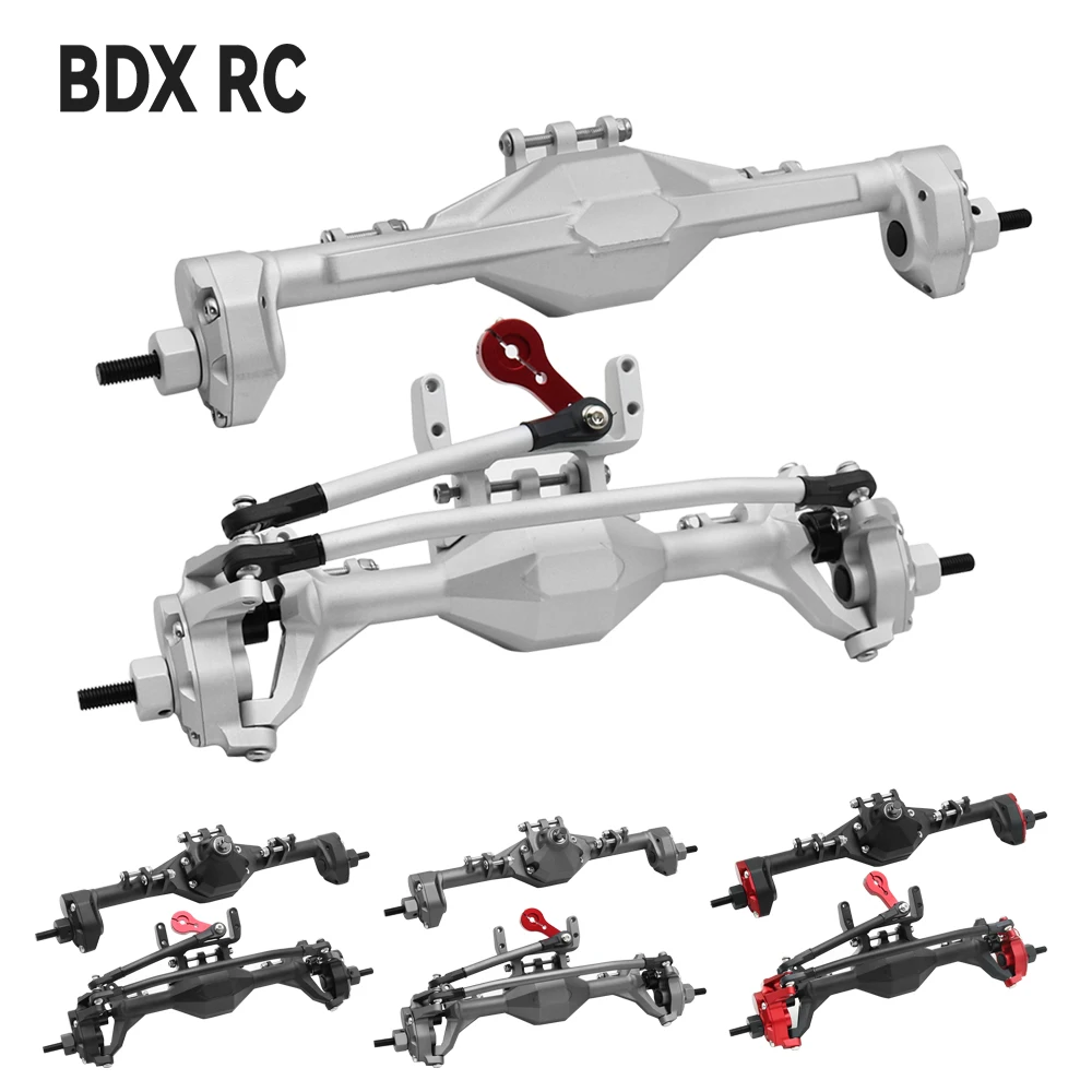 Obrabiana CNC aluminiowa zintegrowana przednia tylna oś portalowa anodowana do 1/10 RC Crawler Car Axial SCX10 II RGT 86100 Redcat GEN8