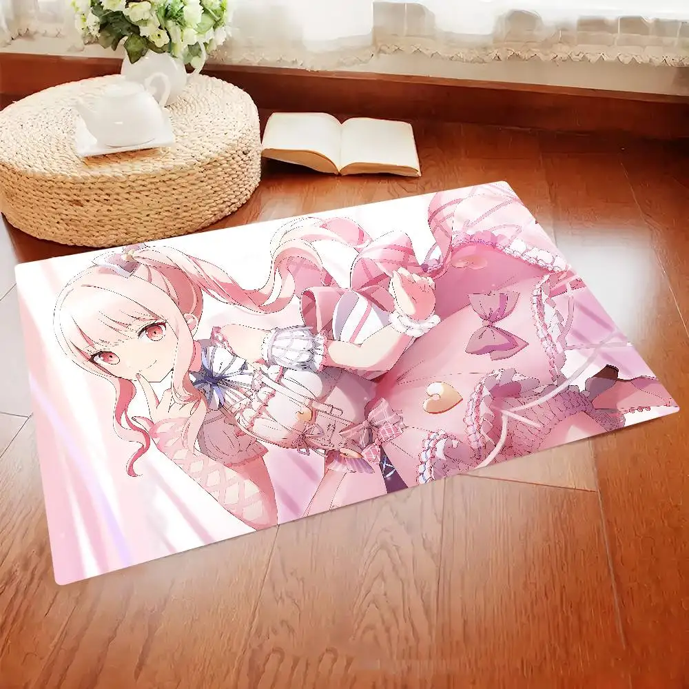 سجادة حمام Akiyama Anime Mizuki لتزيين غرفة الأطفال وغرفة النوم والشرفة ومضادة للانزلاق وبساط ترحيب لغرفة المعيشة #5