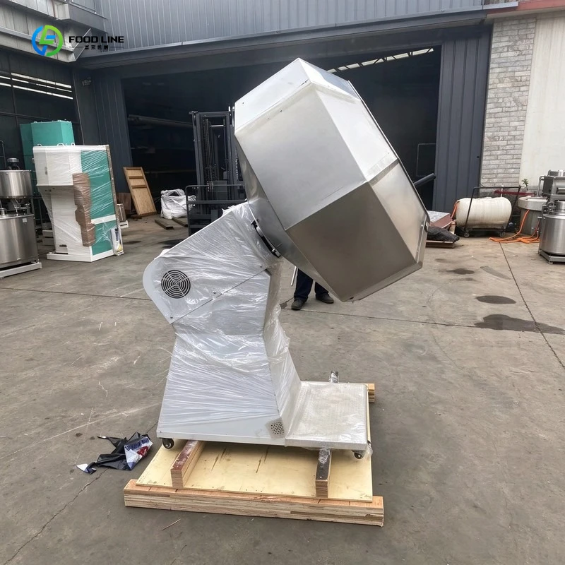 Potato Chips Seasoning Machine Octagonal Snack Nut Flavoring Mixing Machines Powder Coating Mixer FL Customized