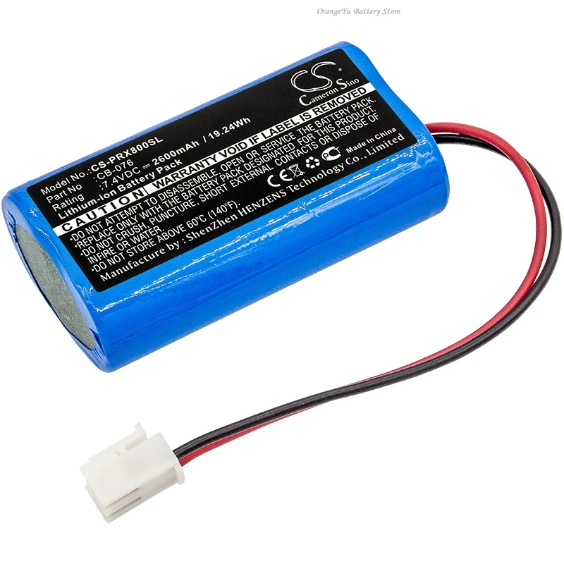 Cameron Sino 7.4V 2600mAh/3400mAh Battery CB-076 for Promax 8 Premium, 8 Premium CATV Analyser, SAT Hunter +TOOL