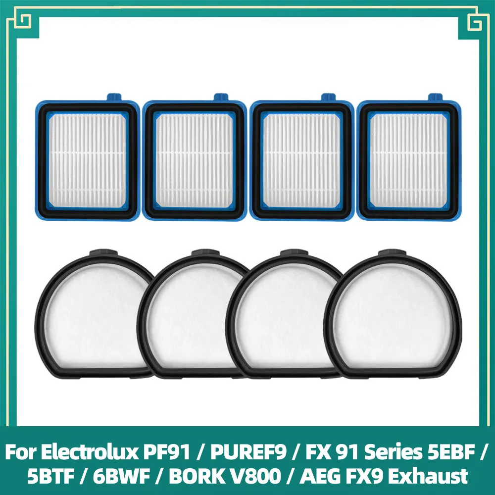 Compatible For Electrolux PF91 / PURE F9 / FX 91 Series 5EBF / 5BTF / 6BWF / BORK V800 / AEG FX9 Exhaust Filter Replacement Part