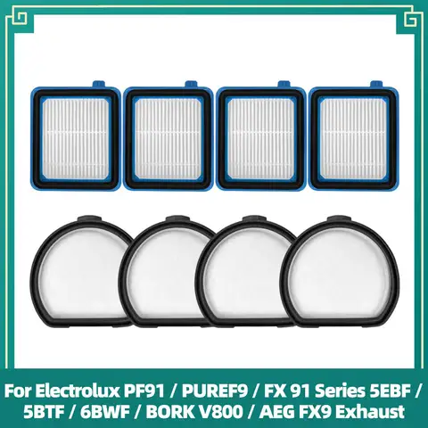 Compatible con Electrolux PF91 / PURE F9 / FX 91 Series 5EBF / 5BTF / 6BWF / BORK V800 / AEG FX9 Filtro de Escape Repuesto